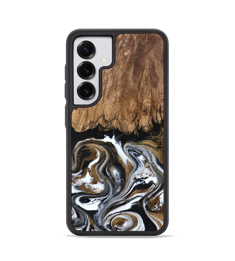 Galaxy S25 Wood Phone Case - Jerry (Black & White, 800755)