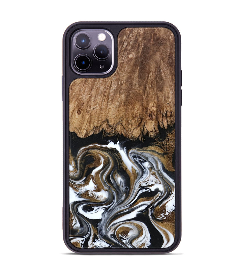 iPhone 11 Pro Max Wood Phone Case - Jerry (Black & White, 800755)