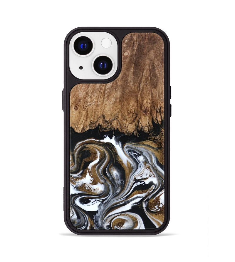 iPhone 13 Wood Phone Case - Jerry (Black & White, 800755)