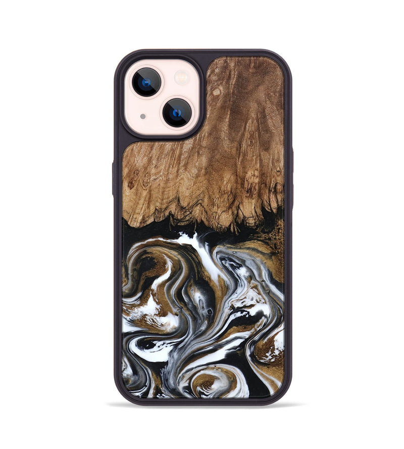 iPhone 14 Wood Phone Case - Jerry (Black & White, 800755)