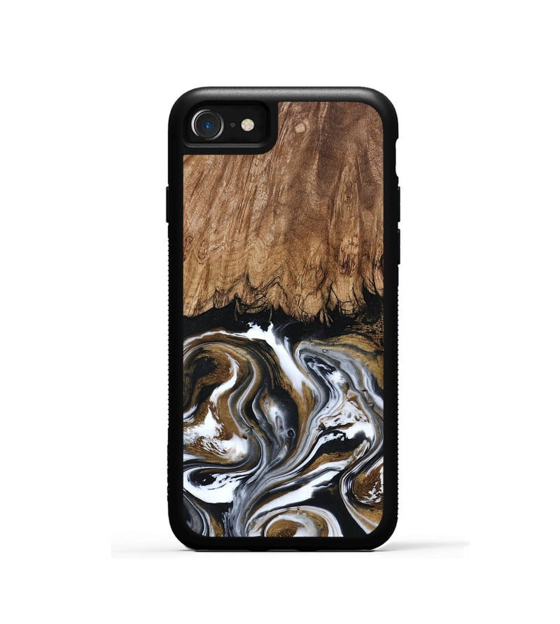 iPhone SE Wood Phone Case - Jerry (Black & White, 800755)