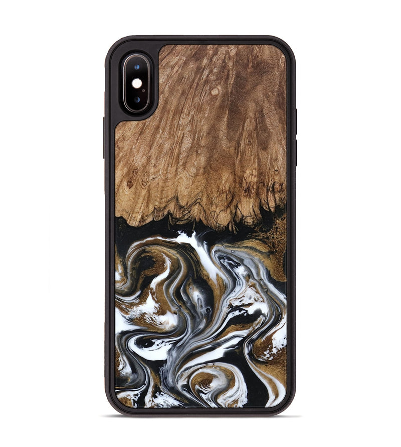 iPhone Xs Max Wood Phone Case - Jerry (Black & White, 800755)