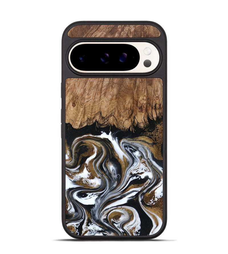 Pixel 9 Pro Wood Phone Case - Jerry (Black & White, 800755)