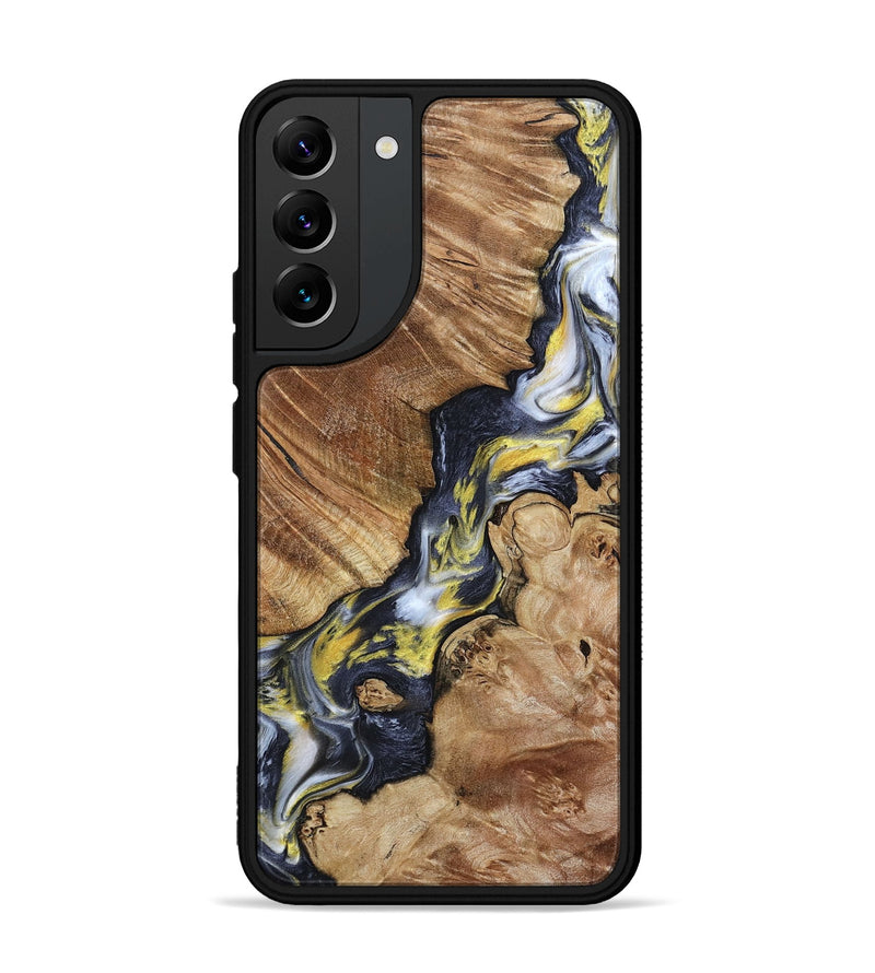 Galaxy S22 Plus Wood Phone Case - Yousef (Black & White, 800757)