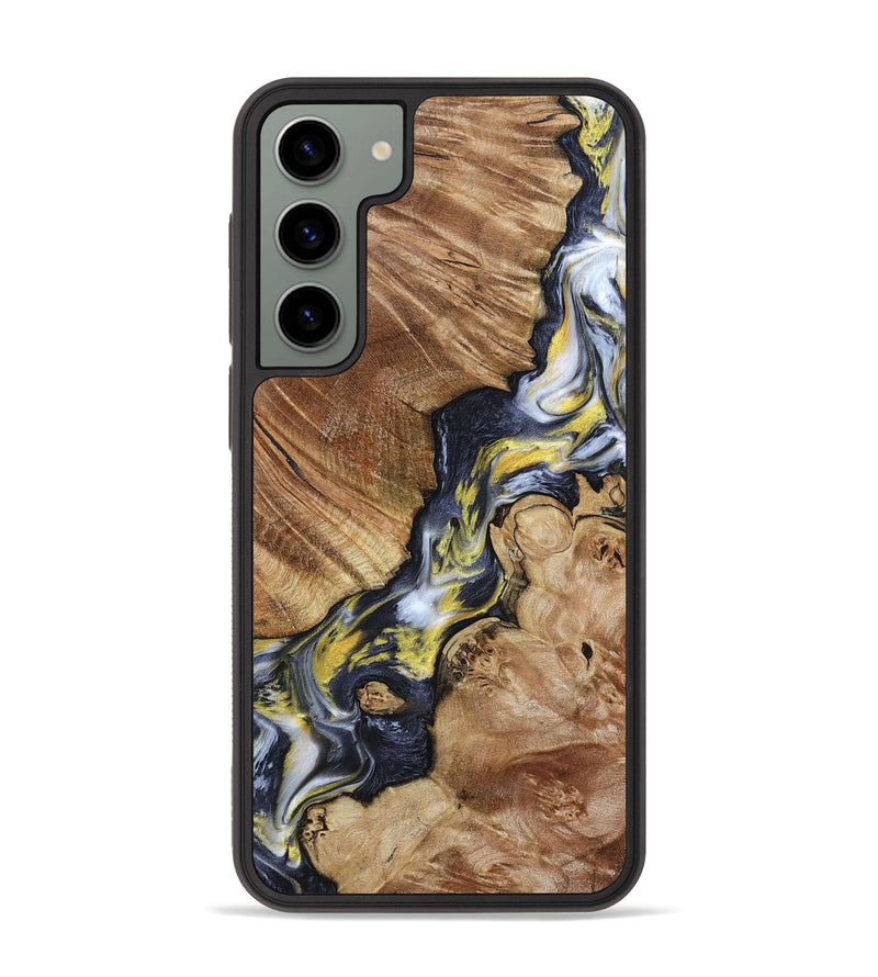 Galaxy S23 Plus Wood Phone Case - Yousef (Black & White, 800757)