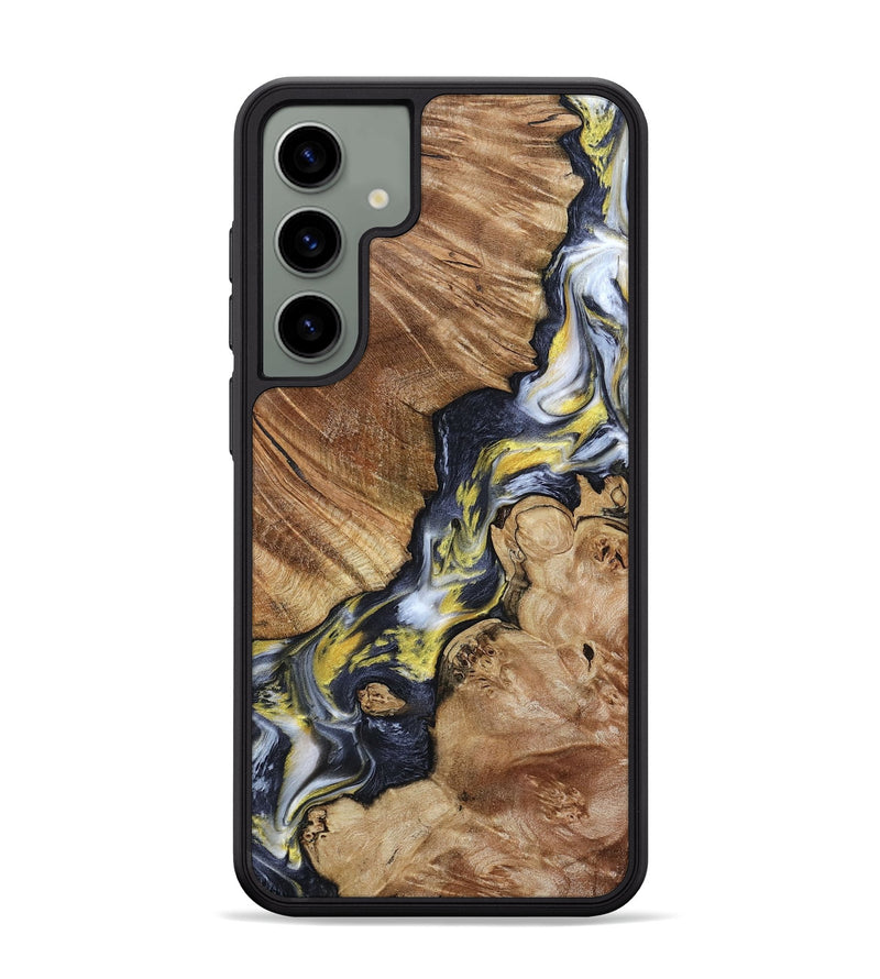 Galaxy S24 Plus Wood Phone Case - Yousef (Black & White, 800757)