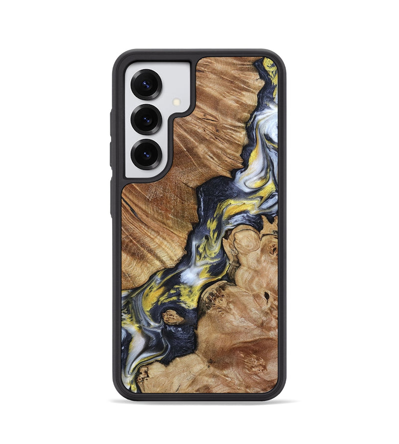 Galaxy S25 Wood Phone Case - Yousef (Black & White, 800757)