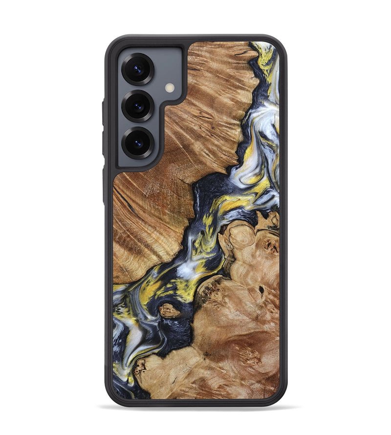 Galaxy S25 Plus Wood Phone Case - Yousef (Black & White, 800757)