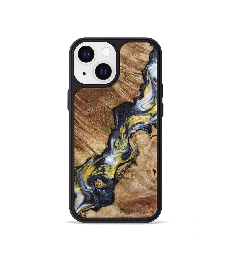 iPhone 13 mini Wood Phone Case - Yousef (Black & White, 800757)