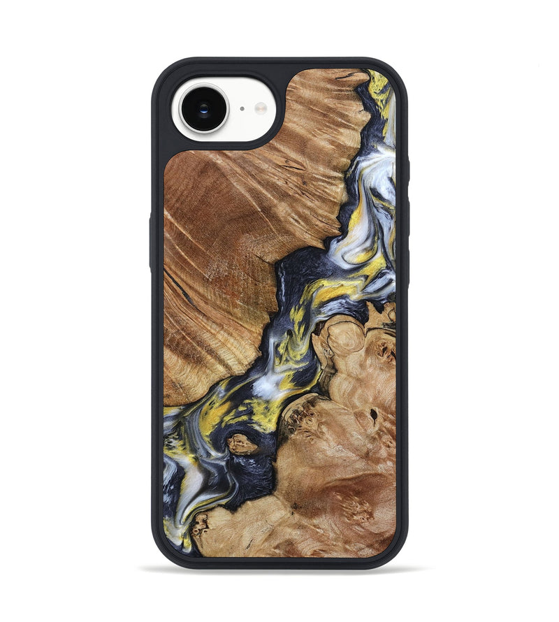iPhone 16e Wood Phone Case - Yousef (Black & White, 800757)