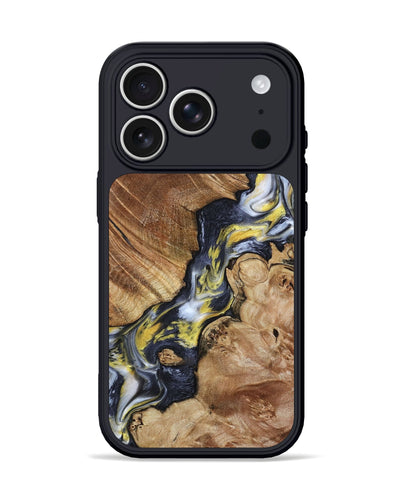 iPhone 17 Pro Wood Phone Case - Yousef (Black & White, 800757)