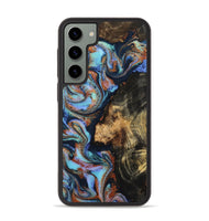 Galaxy S23 Plus Wood Phone Case - Loula (Teal & Gold, 800762)