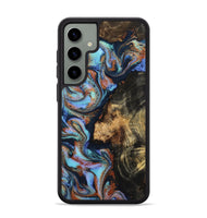 Galaxy S24 Plus Wood Phone Case - Loula (Teal & Gold, 800762)