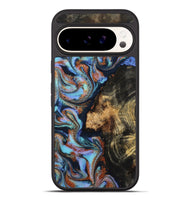Pixel 10 Pro XL Wood Phone Case - Loula (Teal & Gold, 800762)