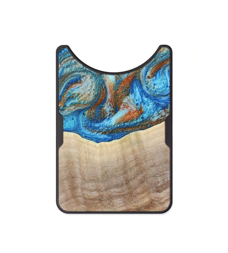 Alloy Wood Wallet - Emmer (Teal & Gold, 800764)