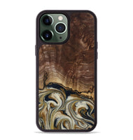 iPhone 13 Pro Max Wood Phone Case - Kyle (Black & White, 800768)