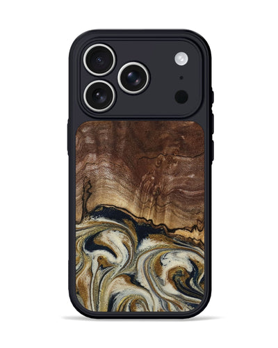 iPhone 17 Pro Wood Phone Case - Kyle (Black & White, 800768)