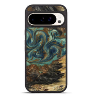 Pixel 9 Pro XL Wood Phone Case - Chelsie (Teal & Gold, 800773)