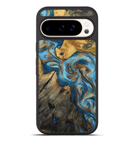 Pixel 10 Pro XL Wood Phone Case - Sherlyn (Teal & Gold, 800774)