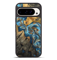 Pixel 9 Pro XL Wood Phone Case - Sherlyn (Teal & Gold, 800774)