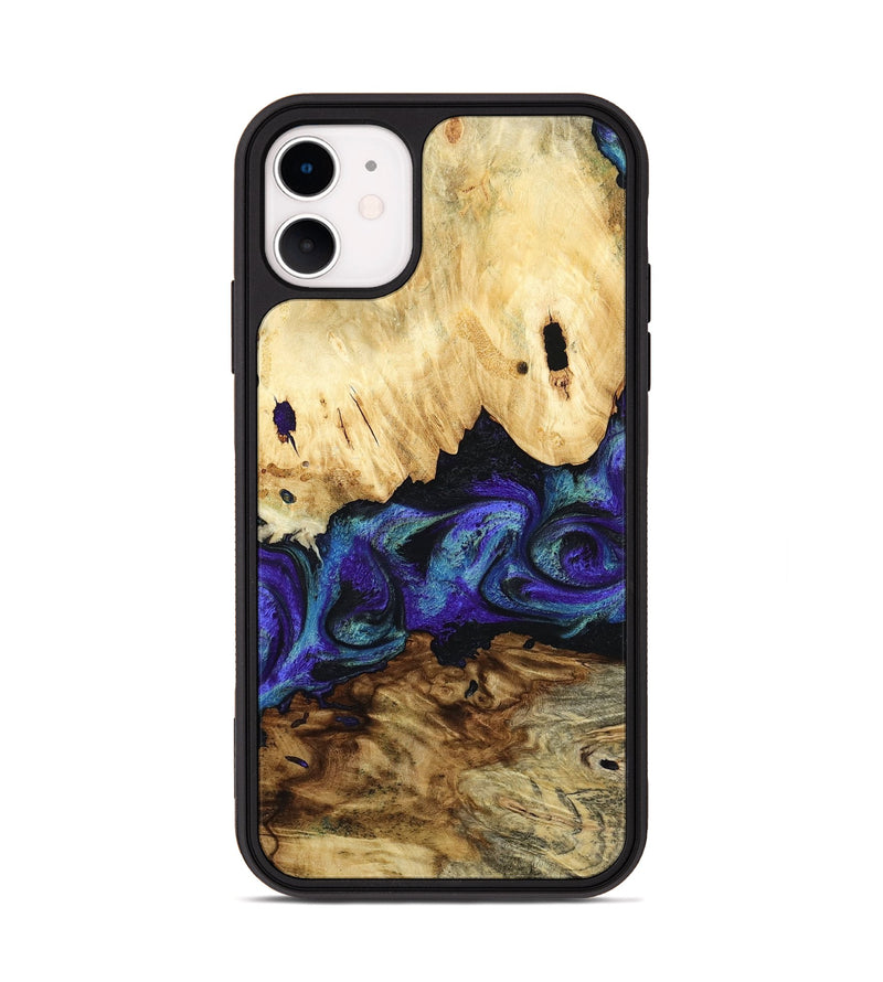 iPhone 11 Wood Phone Case - West (Purple, 800775)