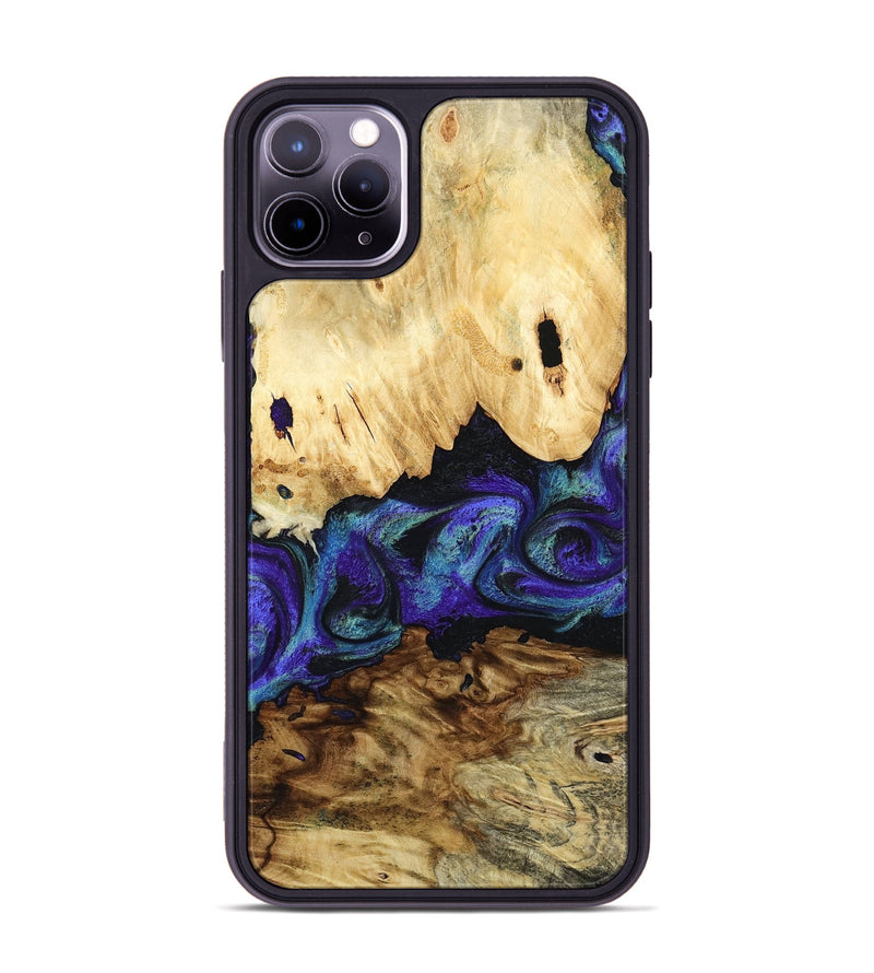 iPhone 11 Pro Max Wood Phone Case - West (Purple, 800775)