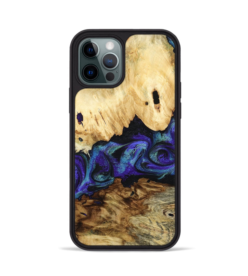 iPhone 12 Pro Wood Phone Case - West (Purple, 800775)