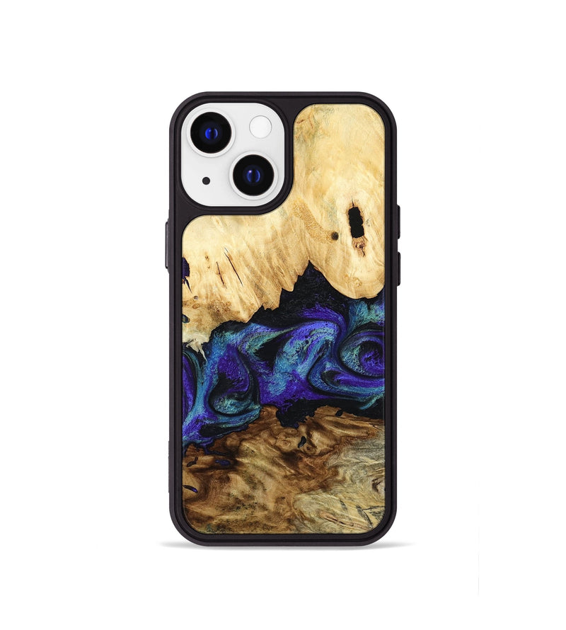 iPhone 13 mini Wood Phone Case - West (Purple, 800775)