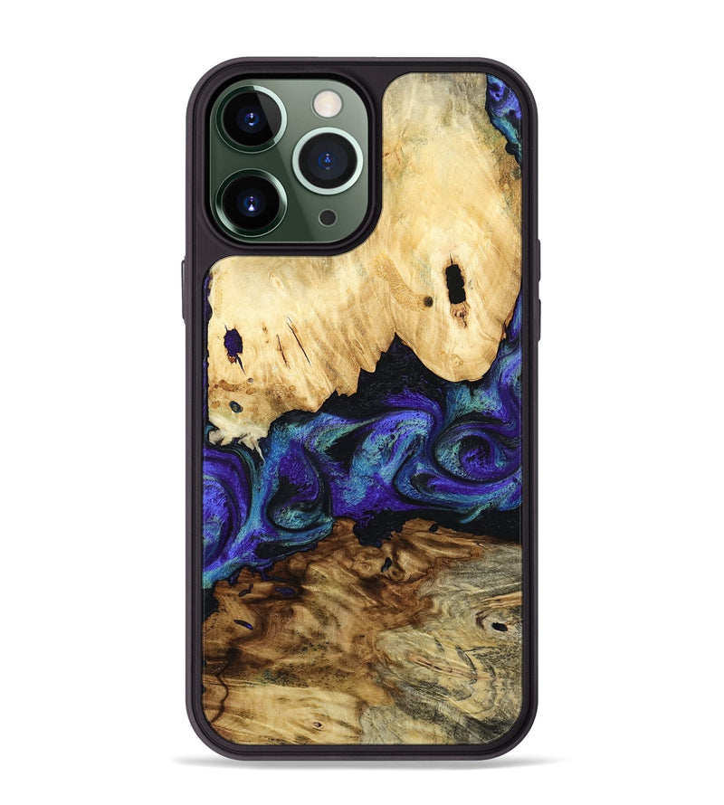 iPhone 13 Pro Max Wood Phone Case - West (Purple, 800775)