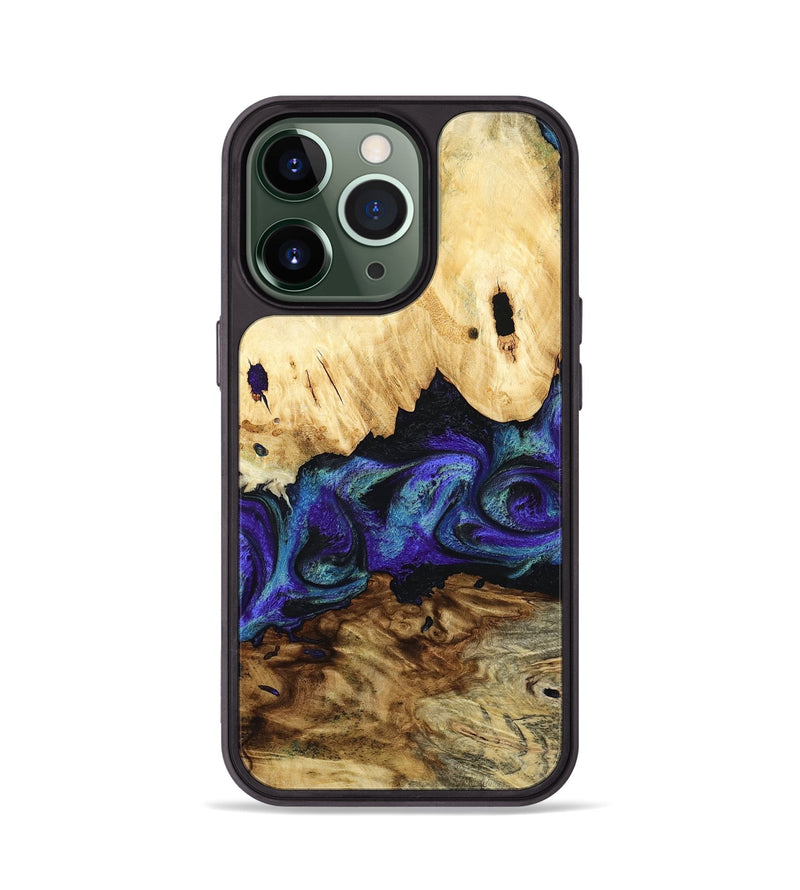 iPhone 13 Pro Wood Phone Case - West (Purple, 800775)