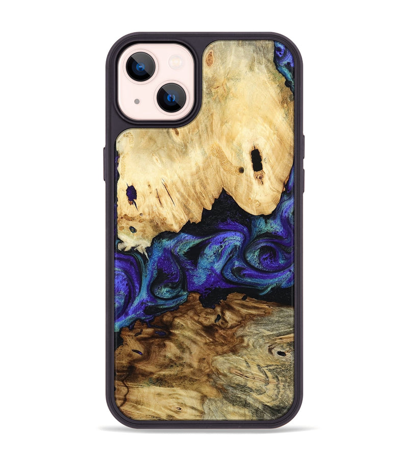 iPhone 14 Plus Wood Phone Case - West (Purple, 800775)