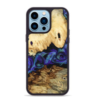 iPhone 14 Pro Max Wood Phone Case - West (Purple, 800775)