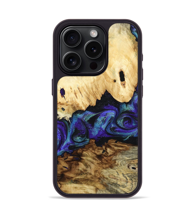iPhone 15 Pro Wood Phone Case - West (Purple, 800775)