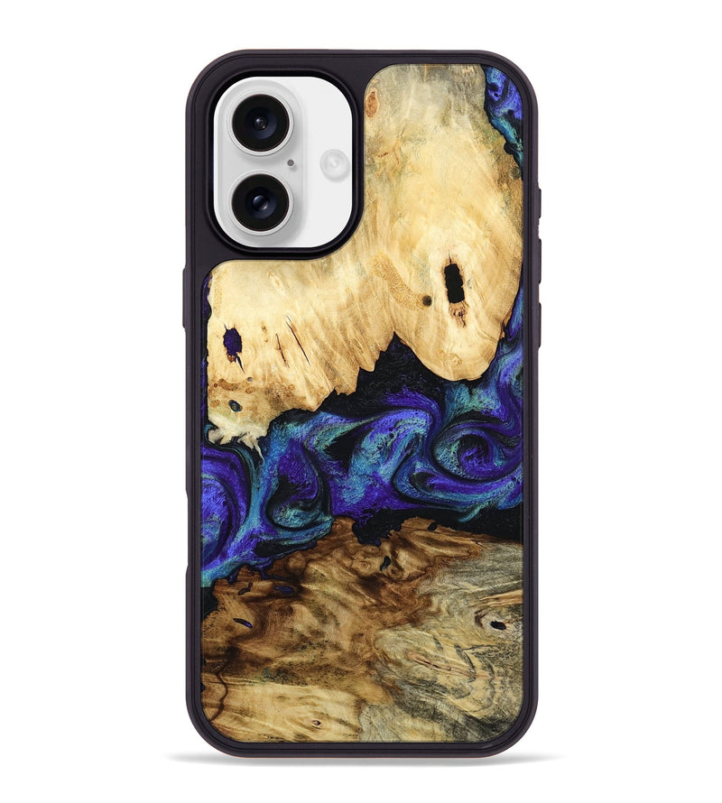 iPhone 16 Plus Wood Phone Case - West (Purple, 800775)
