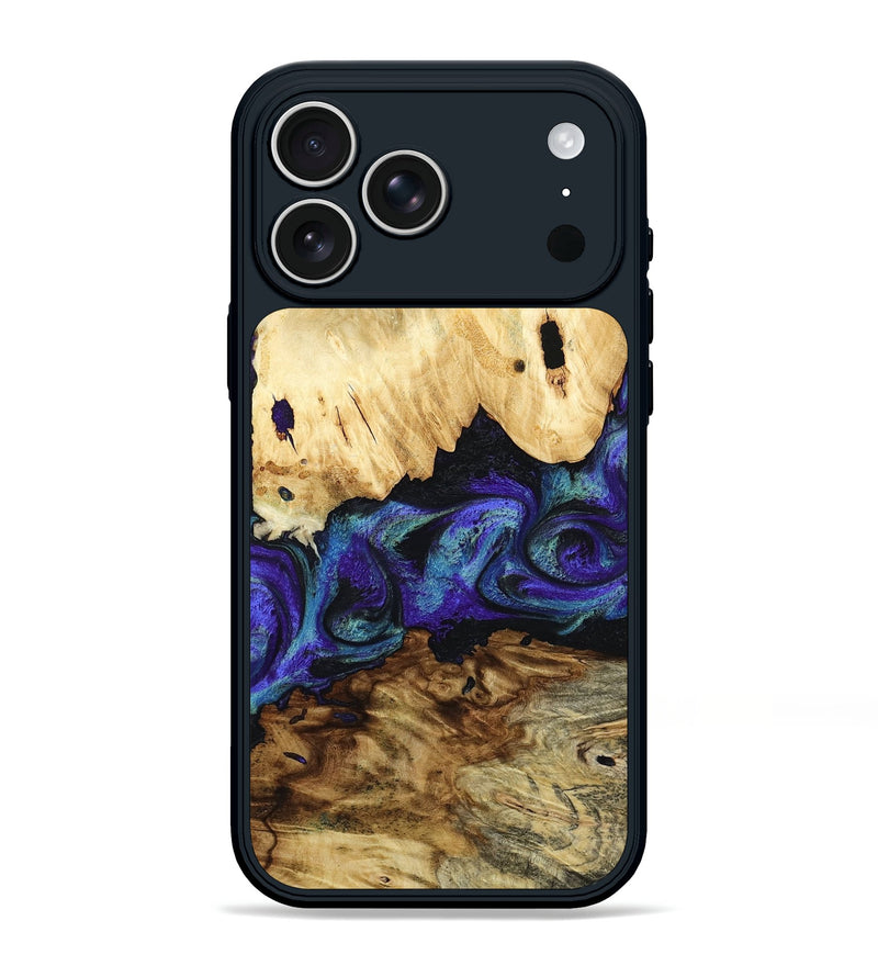iPhone 17 Pro Max Wood Phone Case - West (Purple, 800775)