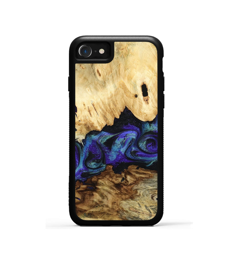 iPhone SE Wood Phone Case - West (Purple, 800775)