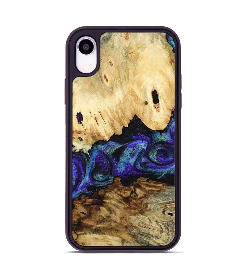 iPhone Xr Wood Phone Case - West (Purple, 800775)