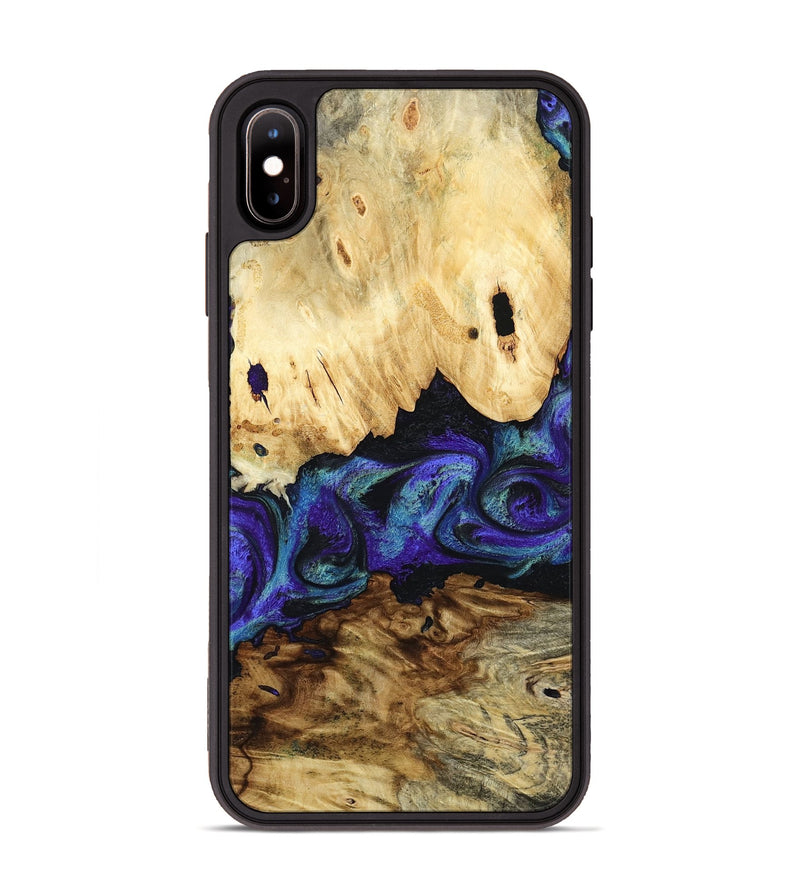 iPhone Xs Max Wood Phone Case - West (Purple, 800775)