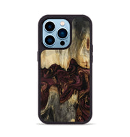 iPhone 14 Pro Wood Phone Case - Madie (Red, 800777)