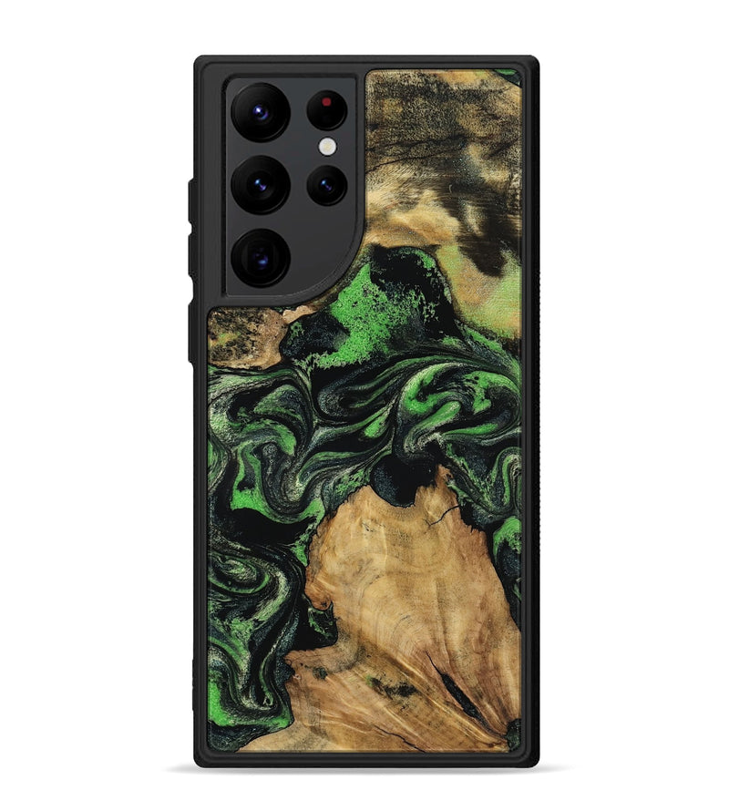 Galaxy S22 Ultra Wood Phone Case - Marlys (Green, 800779)