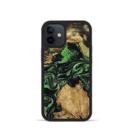 iPhone 12 mini Wood Phone Case - Marlys (Green, 800779)