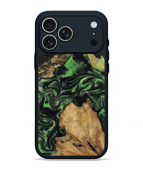 iPhone 17 Pro Max Wood Phone Case - Marlys (Green, 800779)