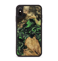 iPhone Xs Max Wood Phone Case - Marlys (Green, 800779)