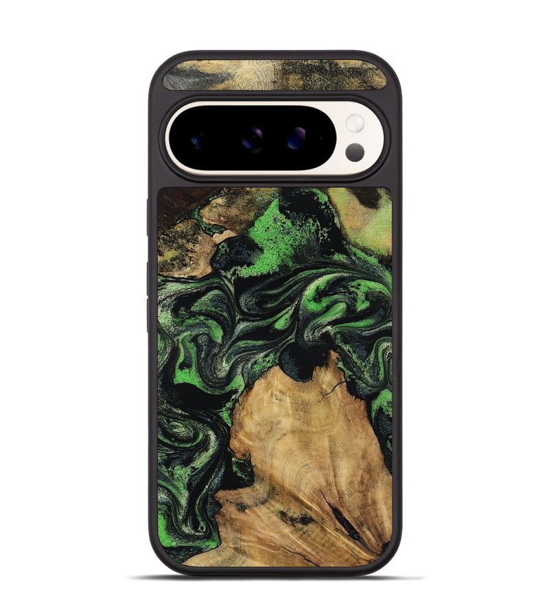 Pixel 9 Wood Phone Case - Marlys (Green, 800779)