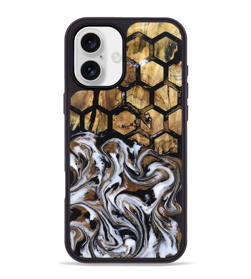 iPhone 16 Plus Wood Phone Case - Lenard (Pattern, 800786)