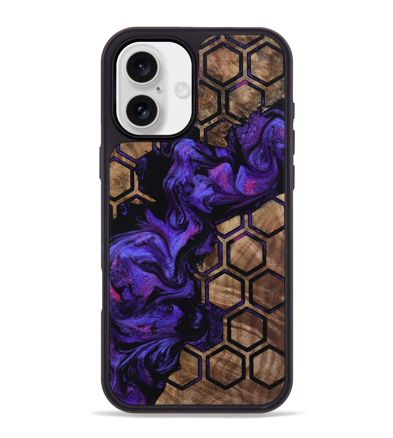 iPhone 16 Plus Wood Phone Case - Burl (Pattern, 800787)