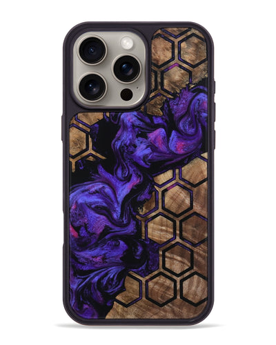 iPhone 16 Pro Max Wood Phone Case - Burl (Pattern, 800787)