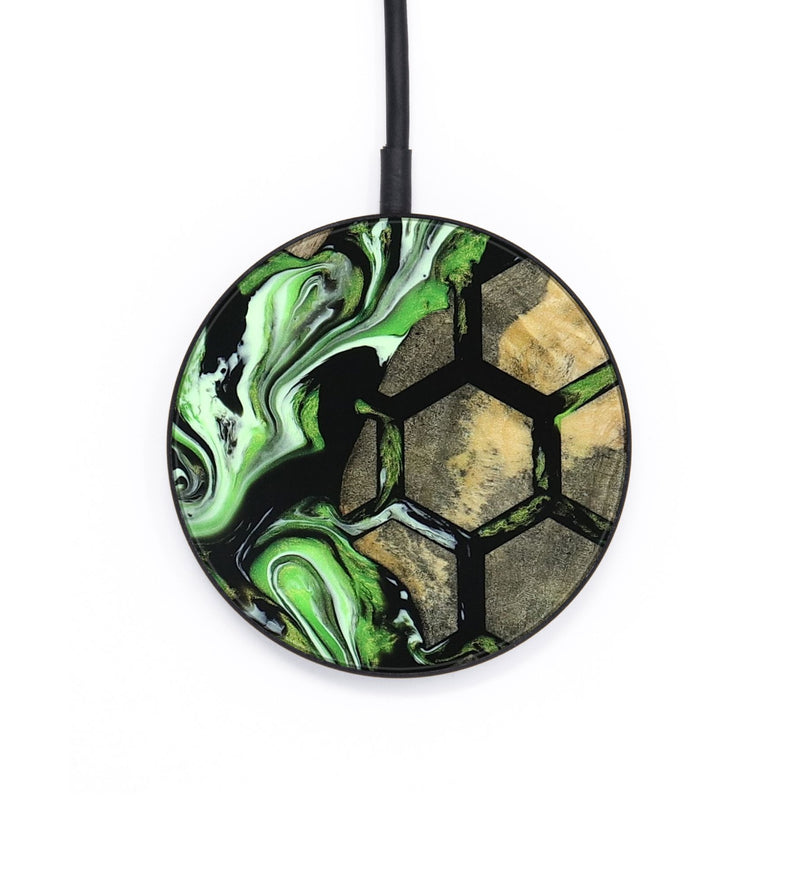 Circle Wood Wireless Charger - Anya (Pattern, 800788)