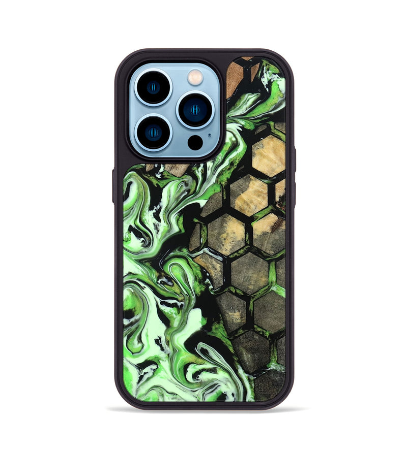 iPhone 14 Pro Wood Phone Case - Anya (Pattern, 800788)