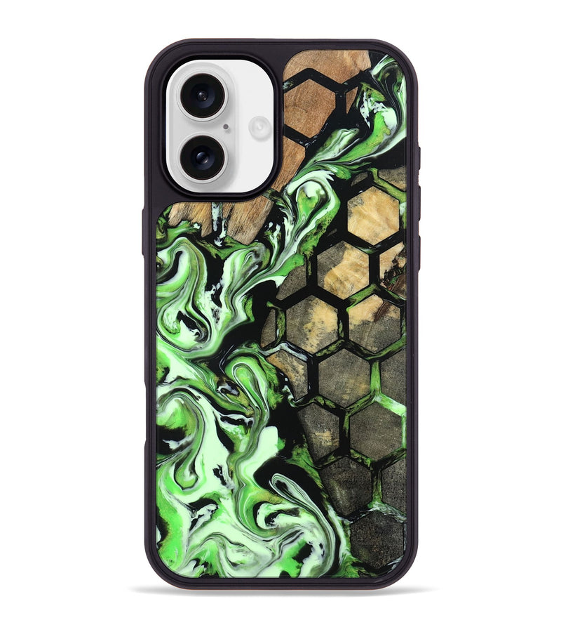iPhone 16 Plus Wood Phone Case - Anya (Pattern, 800788)